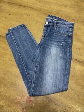 American Eagle Outfitters Women's Distressed Jegging Skinny Jeans | 6